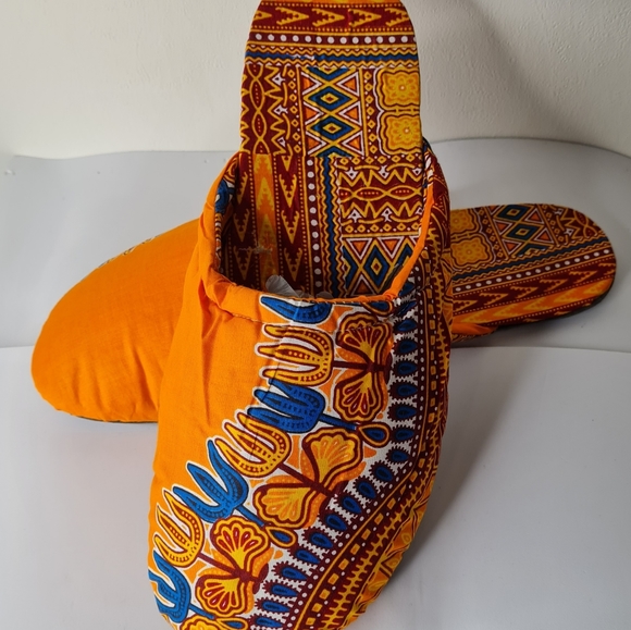 Adametu Collection Shoes - Ankara Print Bedroom Slippers